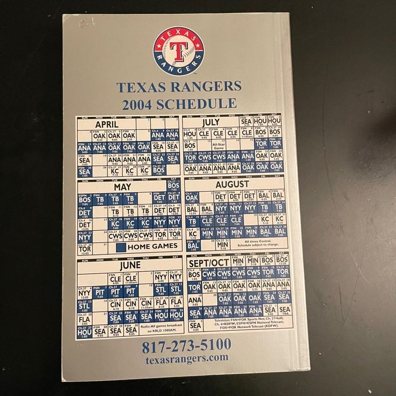 2004 Texas Rangers Media Guide