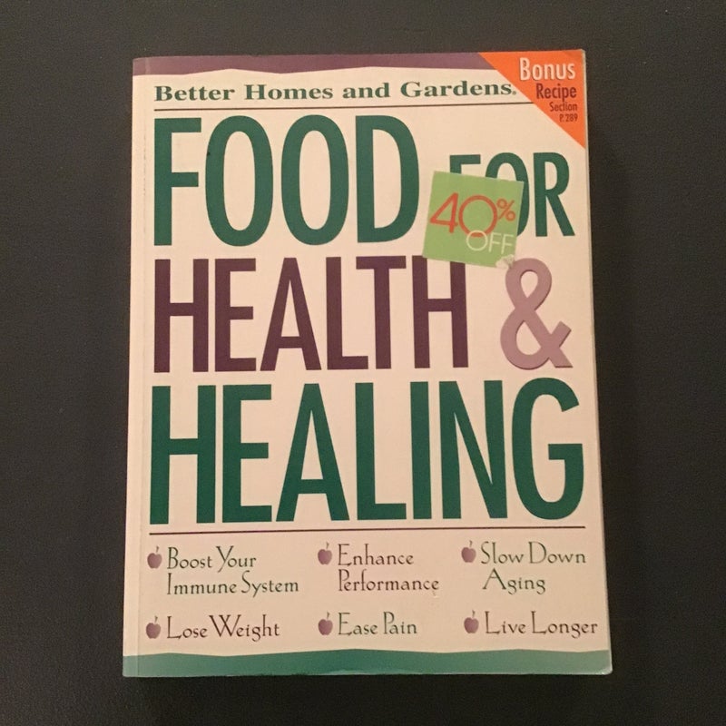 Food for Health and Healing