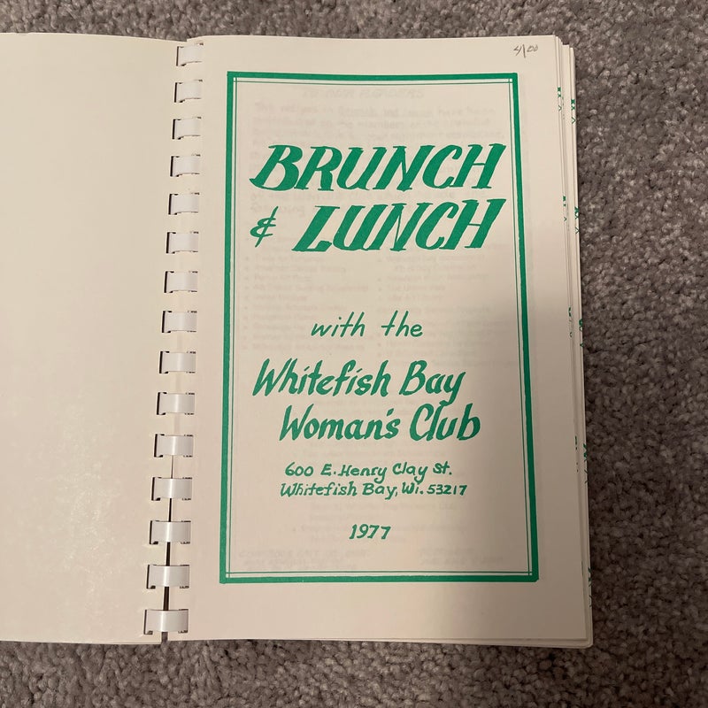 Vintage 1977 Cookbook: Brunch & Lunch