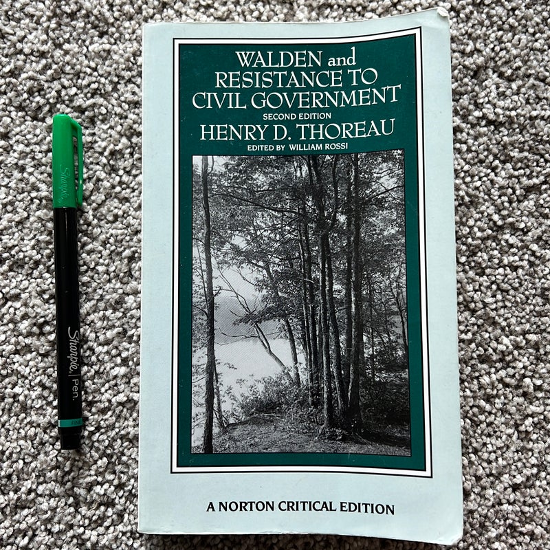 Walden and Resistance to Civil Government