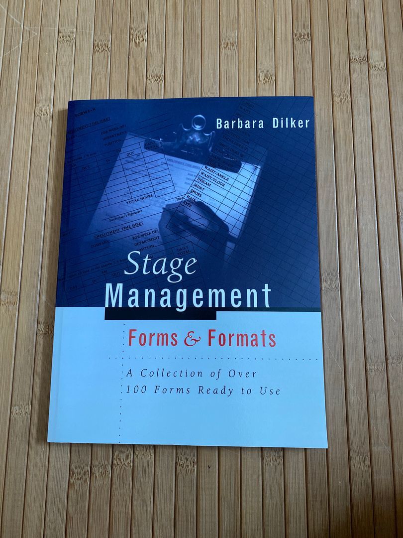 Stage Management Forms and Formats