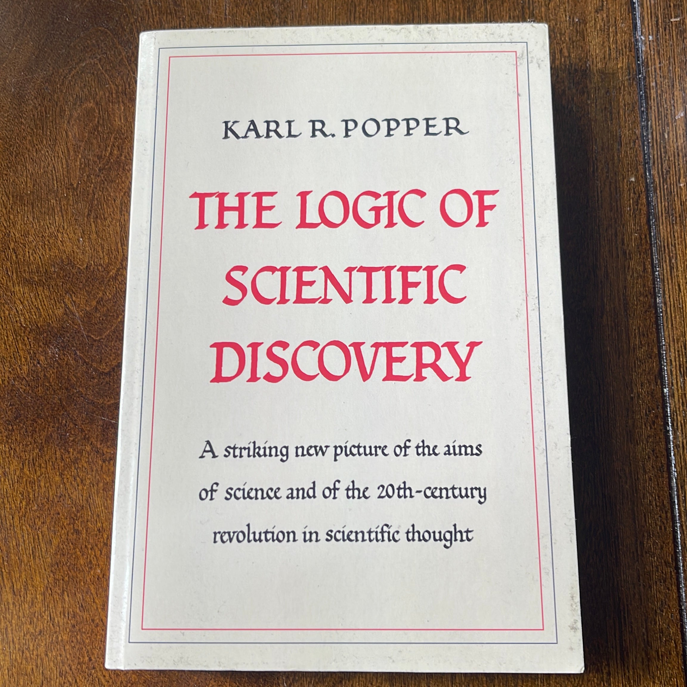 The Logic of Scientific Discovery
