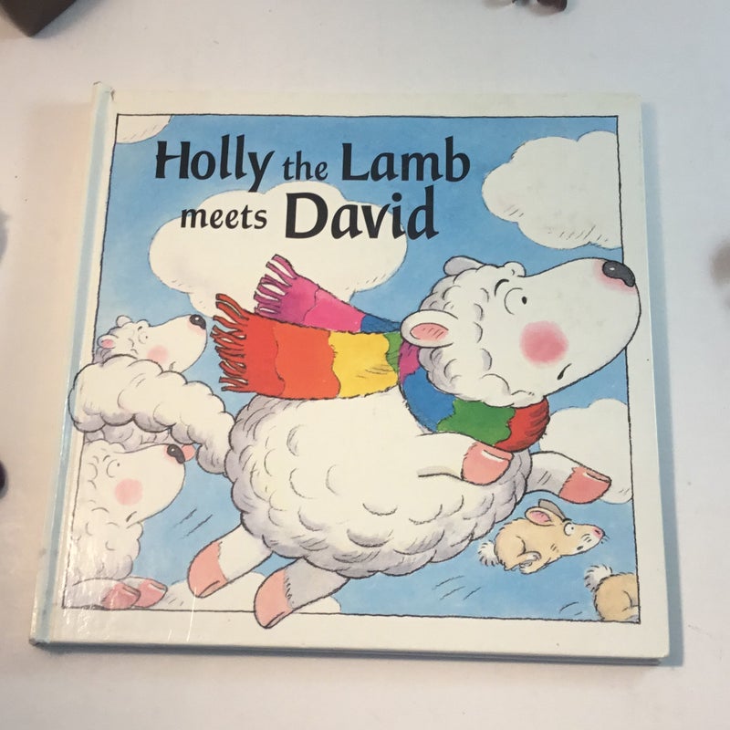Holly the lamb meets David