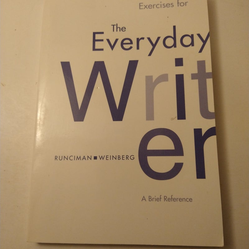 Everyday Writer Exercise