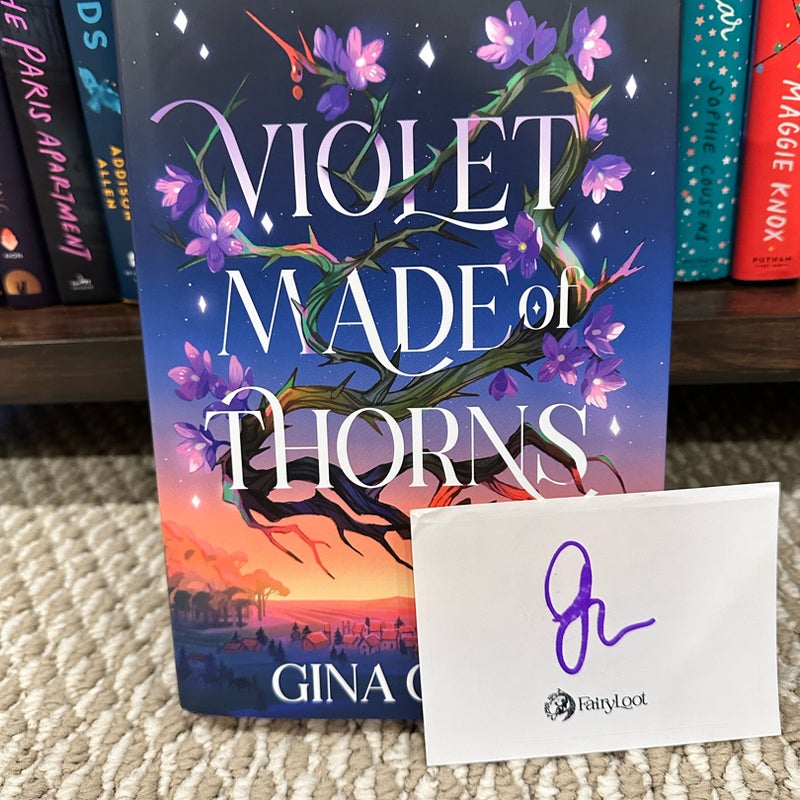 Violet Made of on sale Thorns by Gina Chen Fairyloot Exclusive Edition.