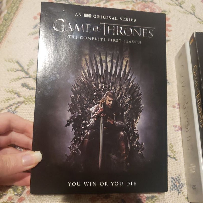 Game of Thrones dvds (complete seasons 1-3) 