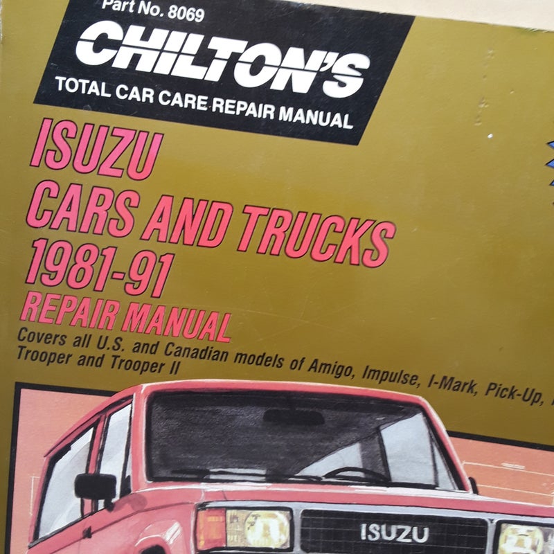 Chilton's Isuzu repair manual part no. 8069