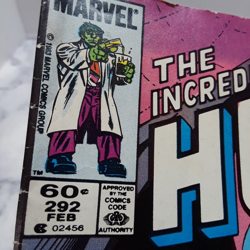 Marvel Incredible Hulk comic 