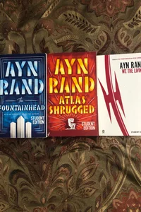 Ayn Rand student edition book lot