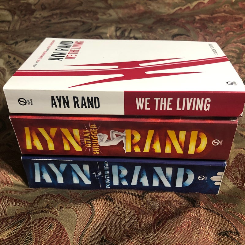 Ayn Rand student edition book lot