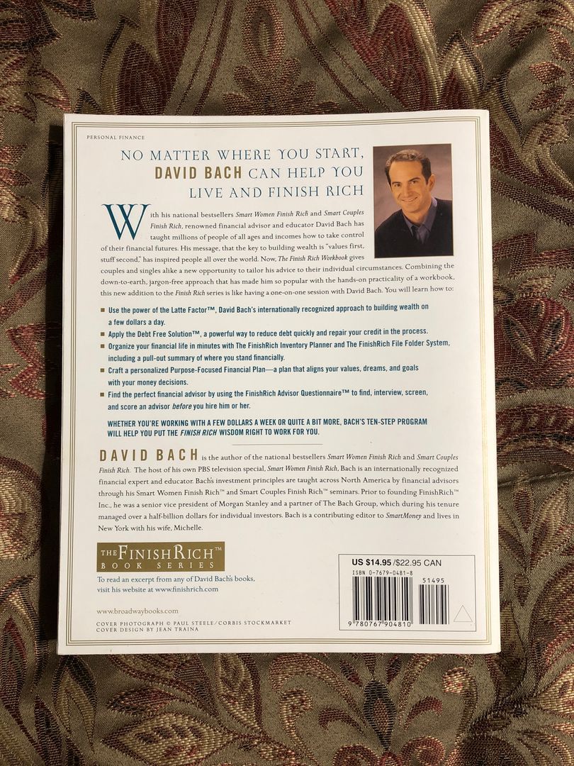 thumbnail image 2 of Smart Women Finish Rich By David Bach (Paperback Book, Very Good Condition) 2 of 14