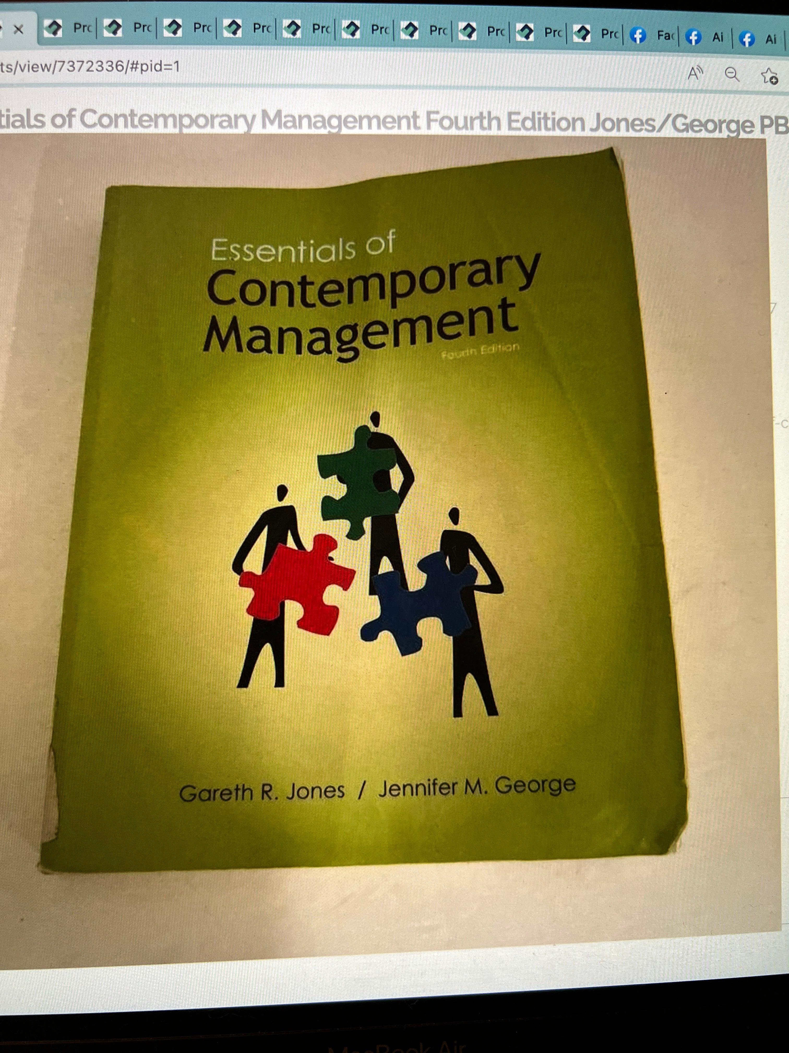 Essentials Of Contemporary Management By Gareth R. Jones, Hardcover ...