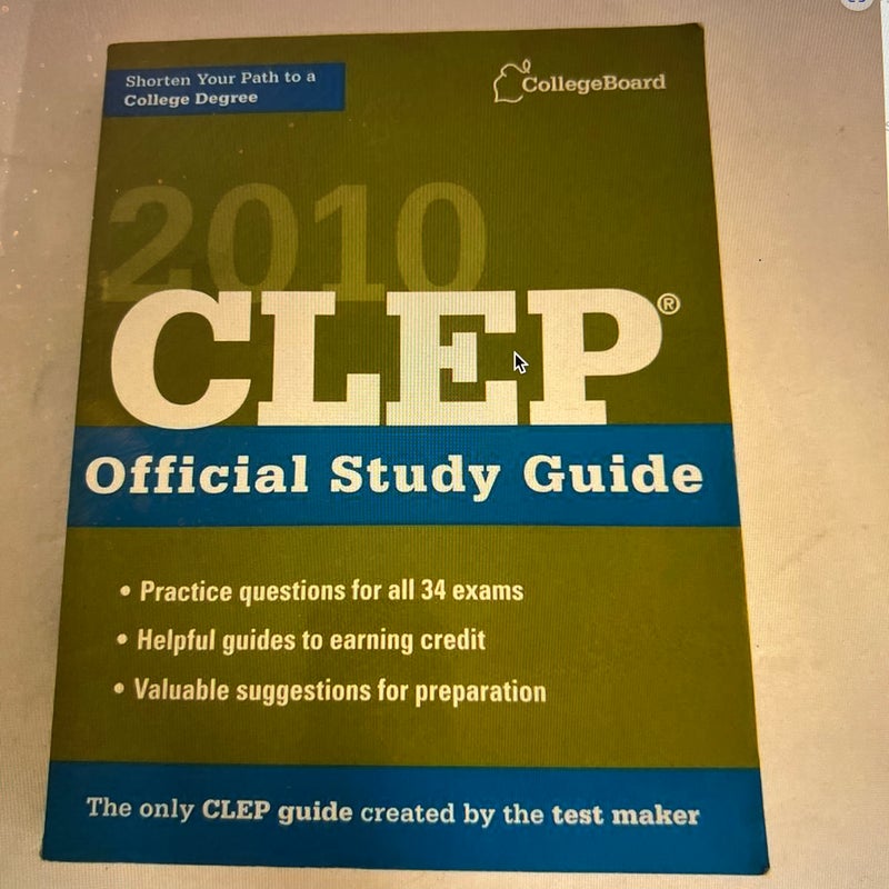 CLEP Official Study Guide 2010