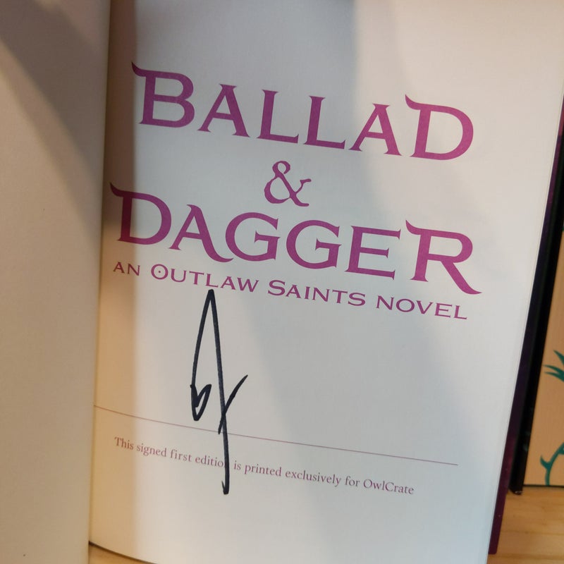 Ballad and Dagger (an Outlaw Saints Novel)