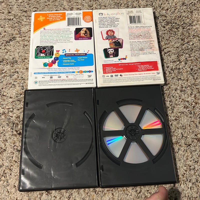 4 baby Einstein dvds