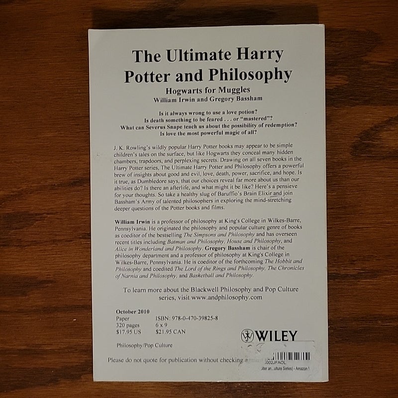 The Ultimate Harry Potter and Philosophy