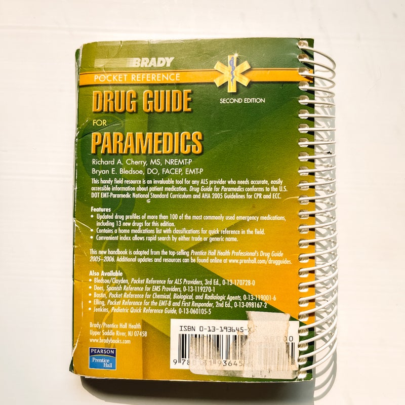 Drug Guide for Paramedics