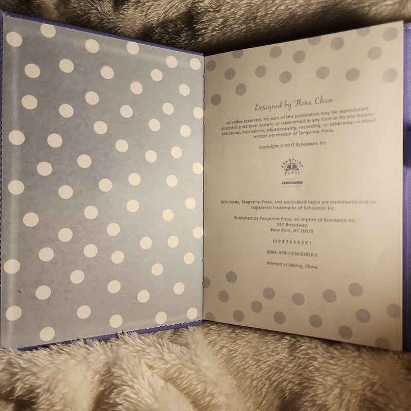 Fold-over Lavender Silver Dot Journal 
