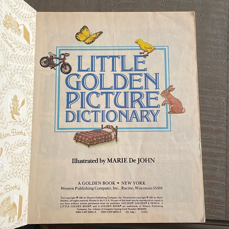 Little Golden Picture Dictionary