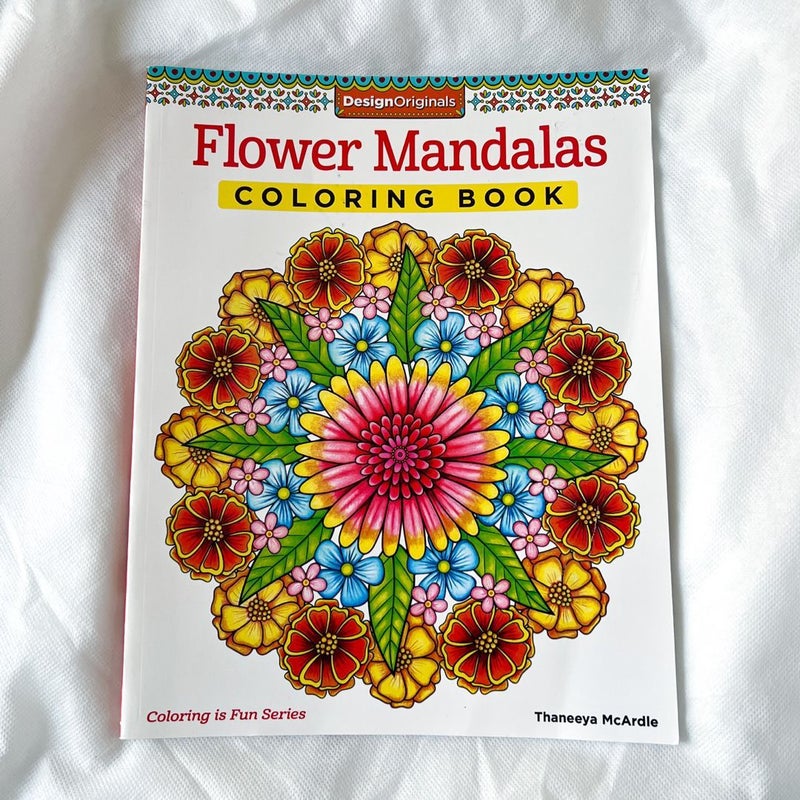 Flower Mandalas Coloring Book