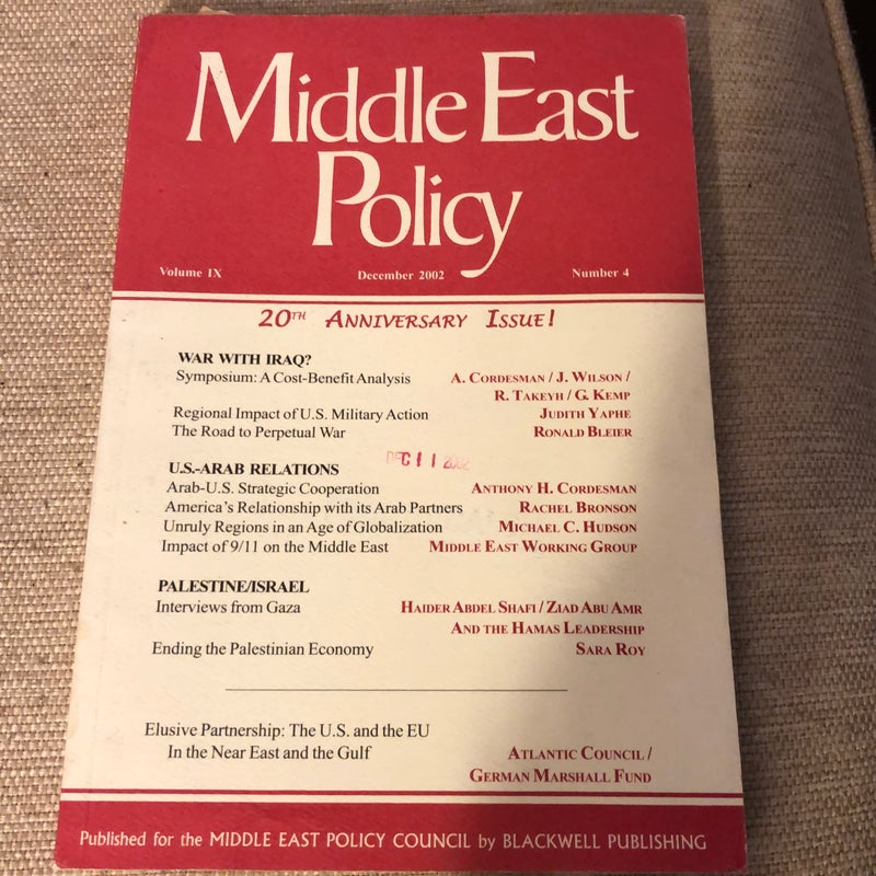 Middle East Policy