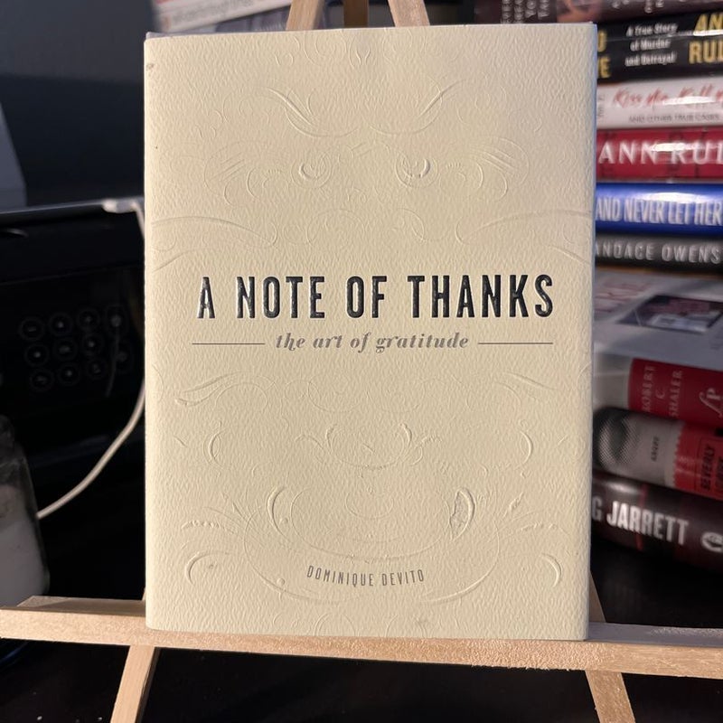 A Note of Thanks