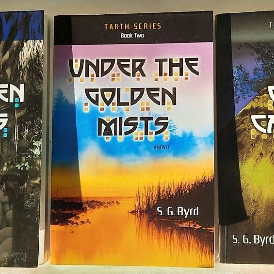 Tarth series: The Brueggen Stones #1, Under the Golden Mists #2, The Opal Cavern #3