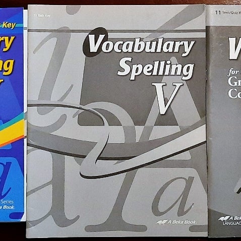 Abeka 11th grade Vocabulary Spelling V 4th ed Teacher Key;