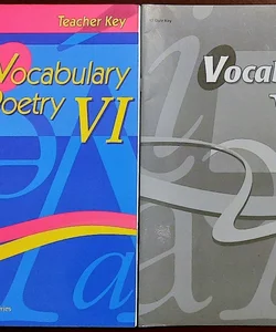 Abeka 12th grade Vocabulary Poetry VI Teacher Key (2012); Quiz Key (2006)
