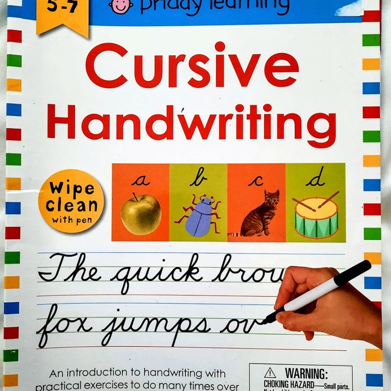 Wipe Clean Workbook: Cursive Handwriting