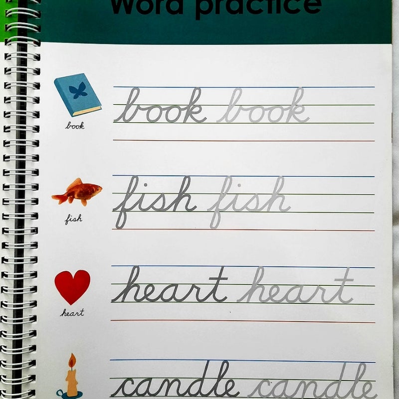 Wipe clean workbook cursive handwriting