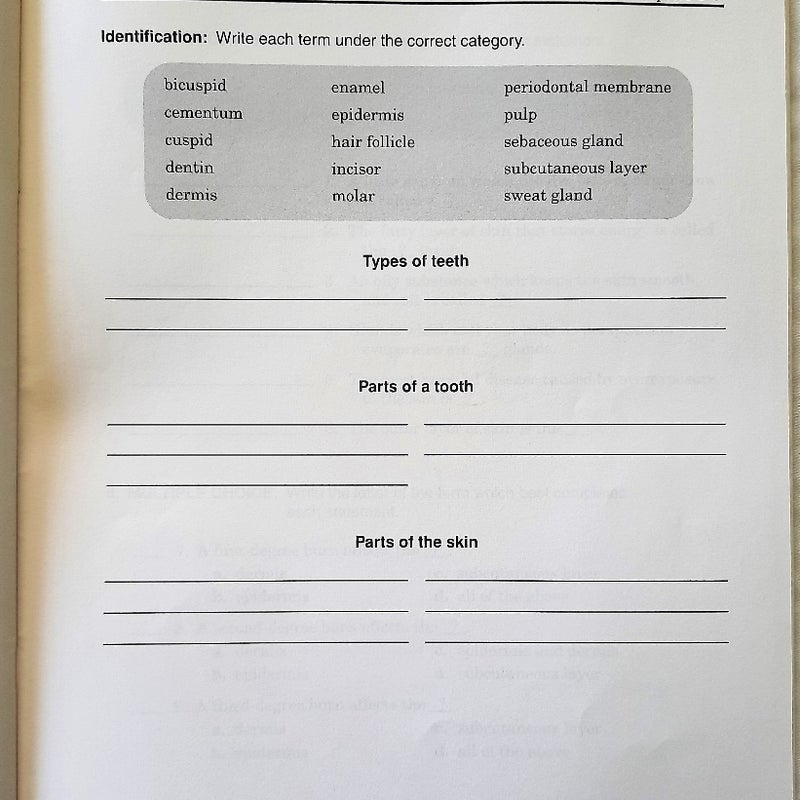 Developing Good Health 2nd Ed. Tests, Quizzes,  Worksheets,  Key