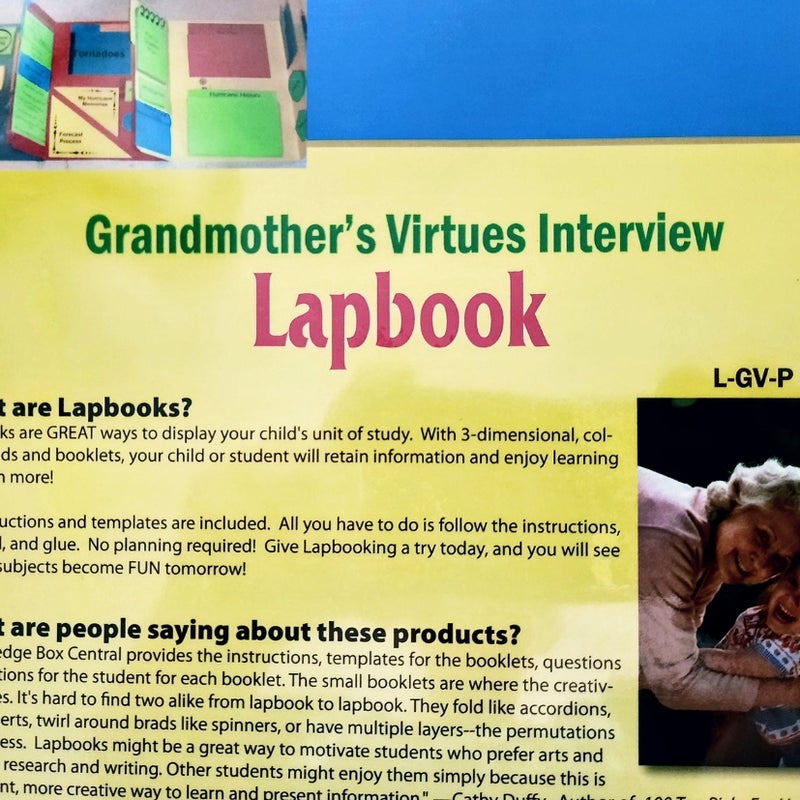 Grandmother's Virtues Interview Lapbook