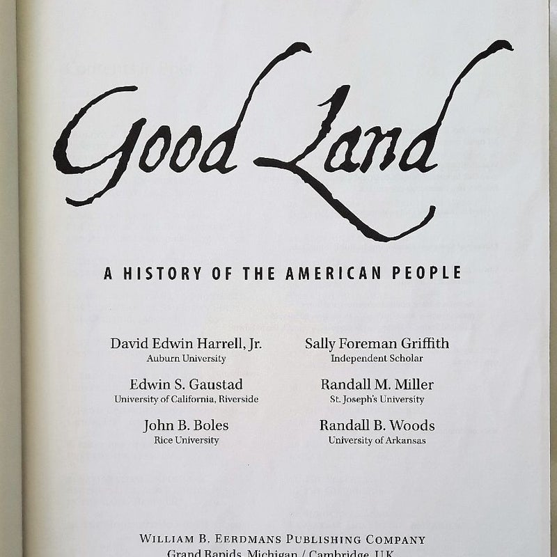 Unto a Good Land [Wm. B. Eerdmans (2005), 1328 pages]