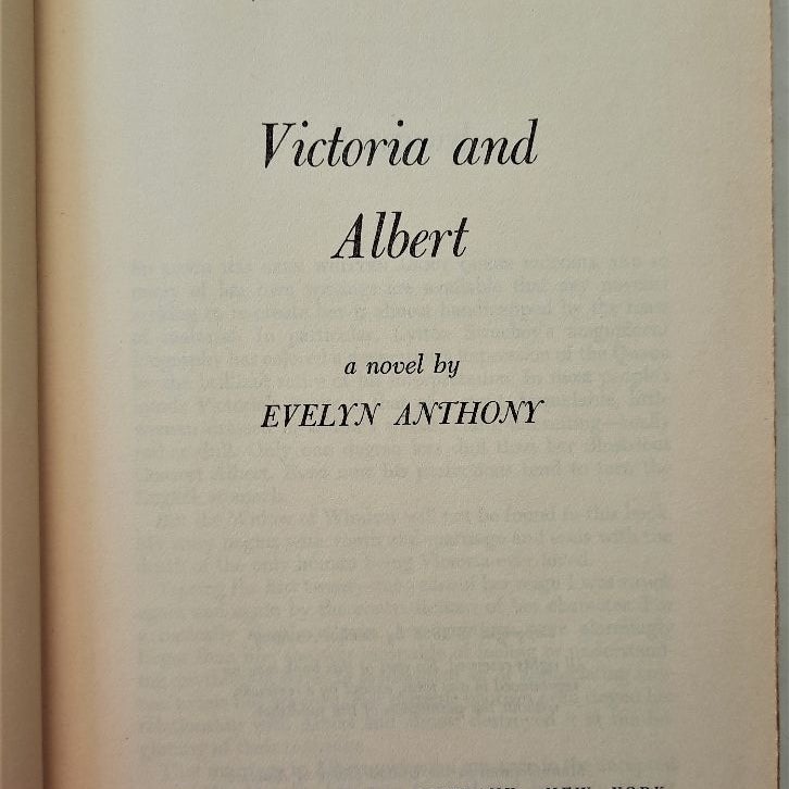 Victoria and Albert (good, 1958, HC)
