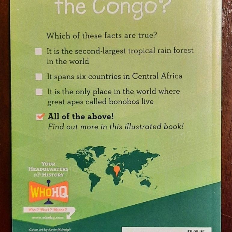 Where Is the Congo? With map (An official WhoHQ book)