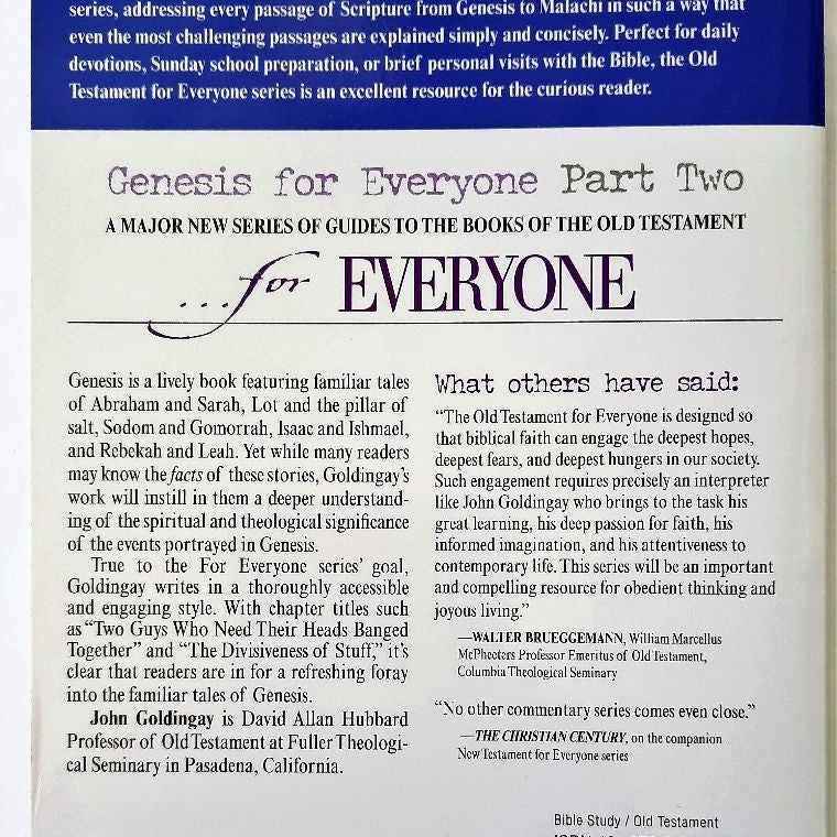 Genesis for Everyone, Chapters 17-50