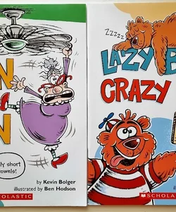 Lazy Bear, Crazy Bear & Gran On A Fan