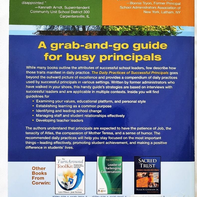 The Daily Practices of Successful Principals