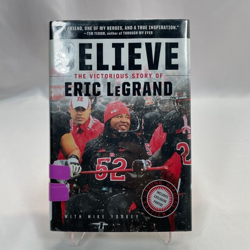 Believe: the Victorious Story of Eric Legrand Young Readers' Edition