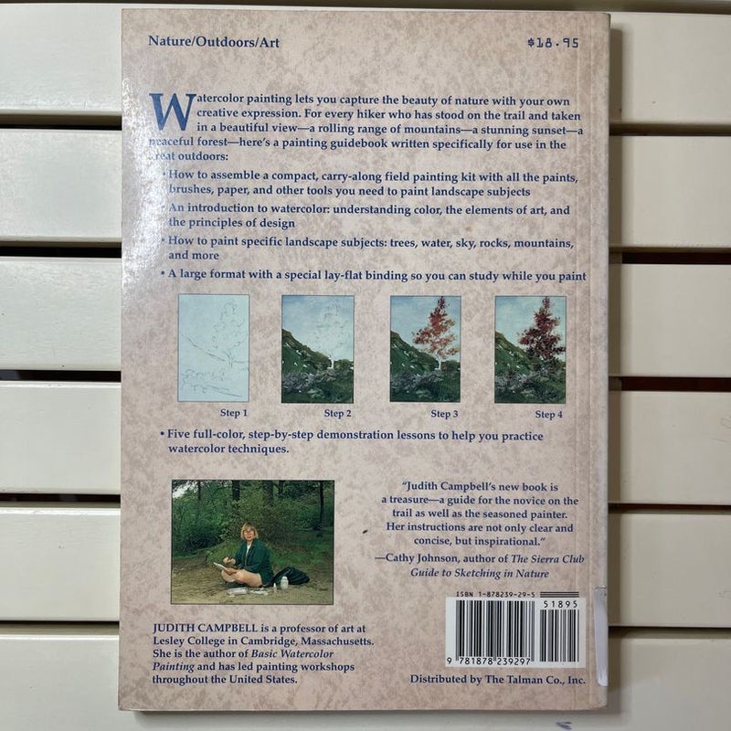 Watercolor Painting on the Trail