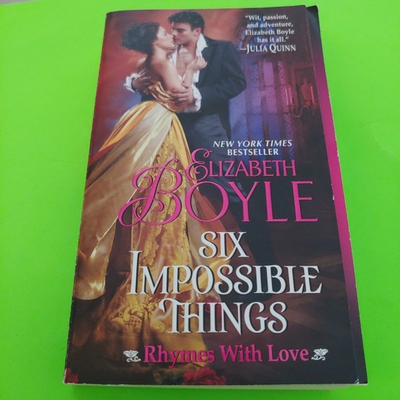 Six Impossible Things by Elizabeth Boyle, Paperback | Pangobooks
