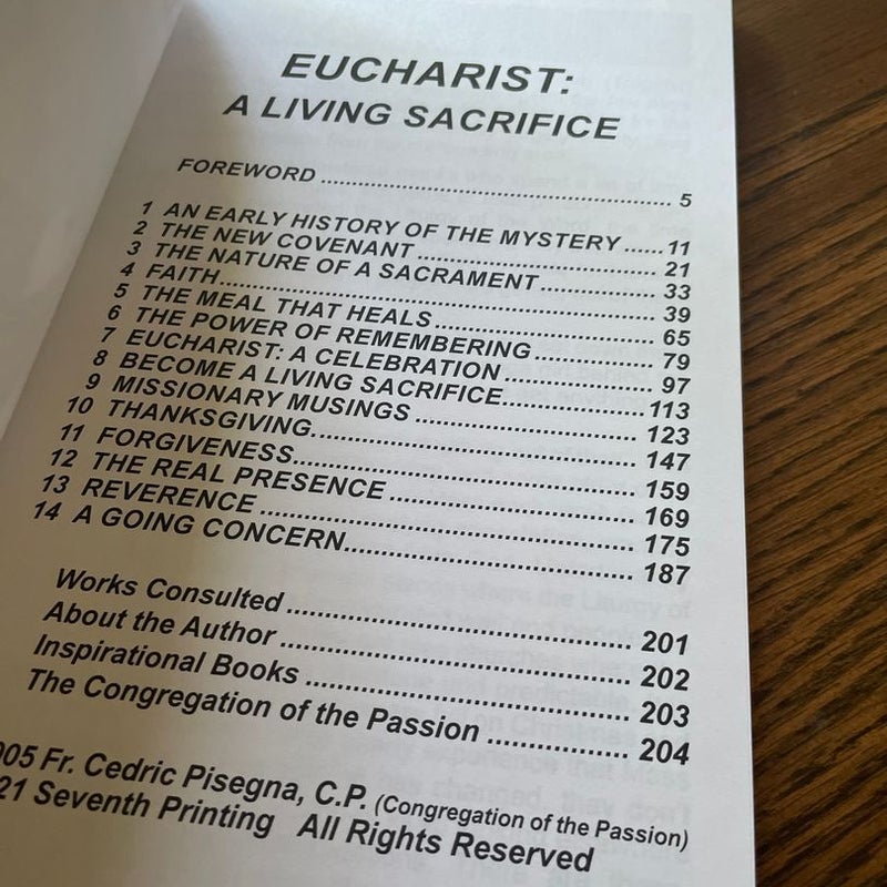 Eucharist: A Living Sacrifice