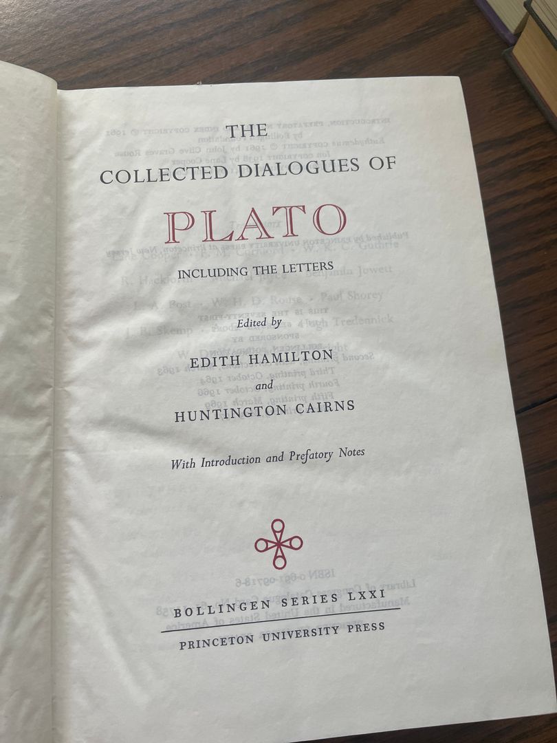 The Collected Dialogues of Plato