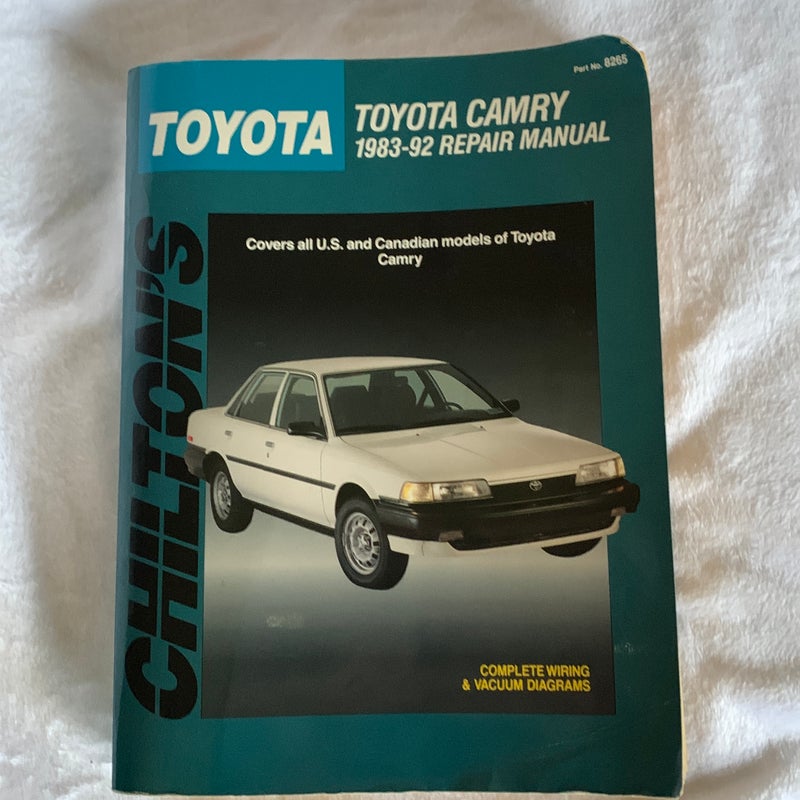 Toyota Camry 1983-92 Repair Manual