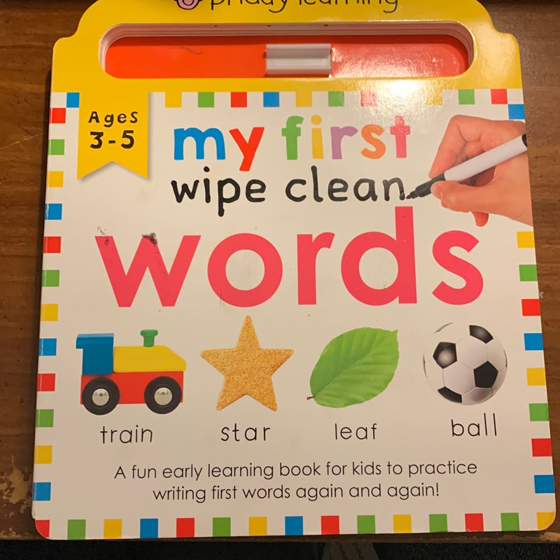 Priddy Learning: My First Wipe Clean Words