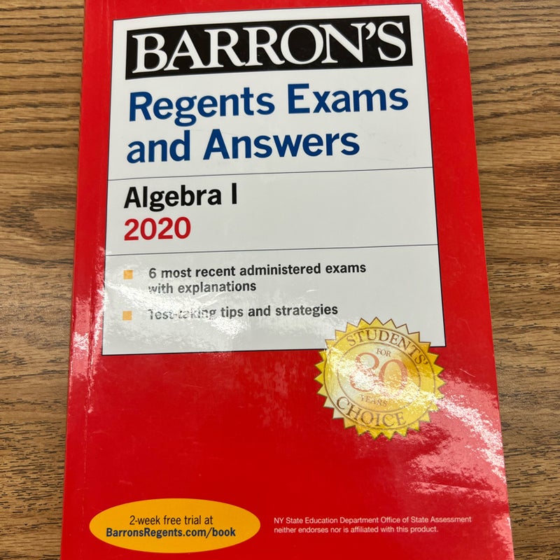 Barron’s Algebra 1 Math