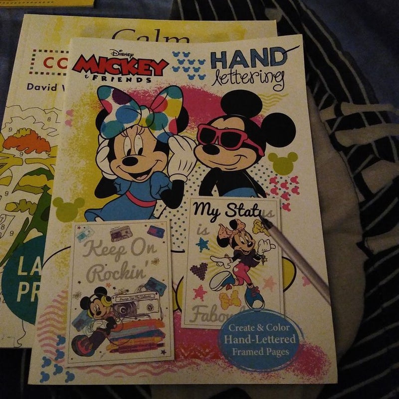 Mickey and friends handlettering