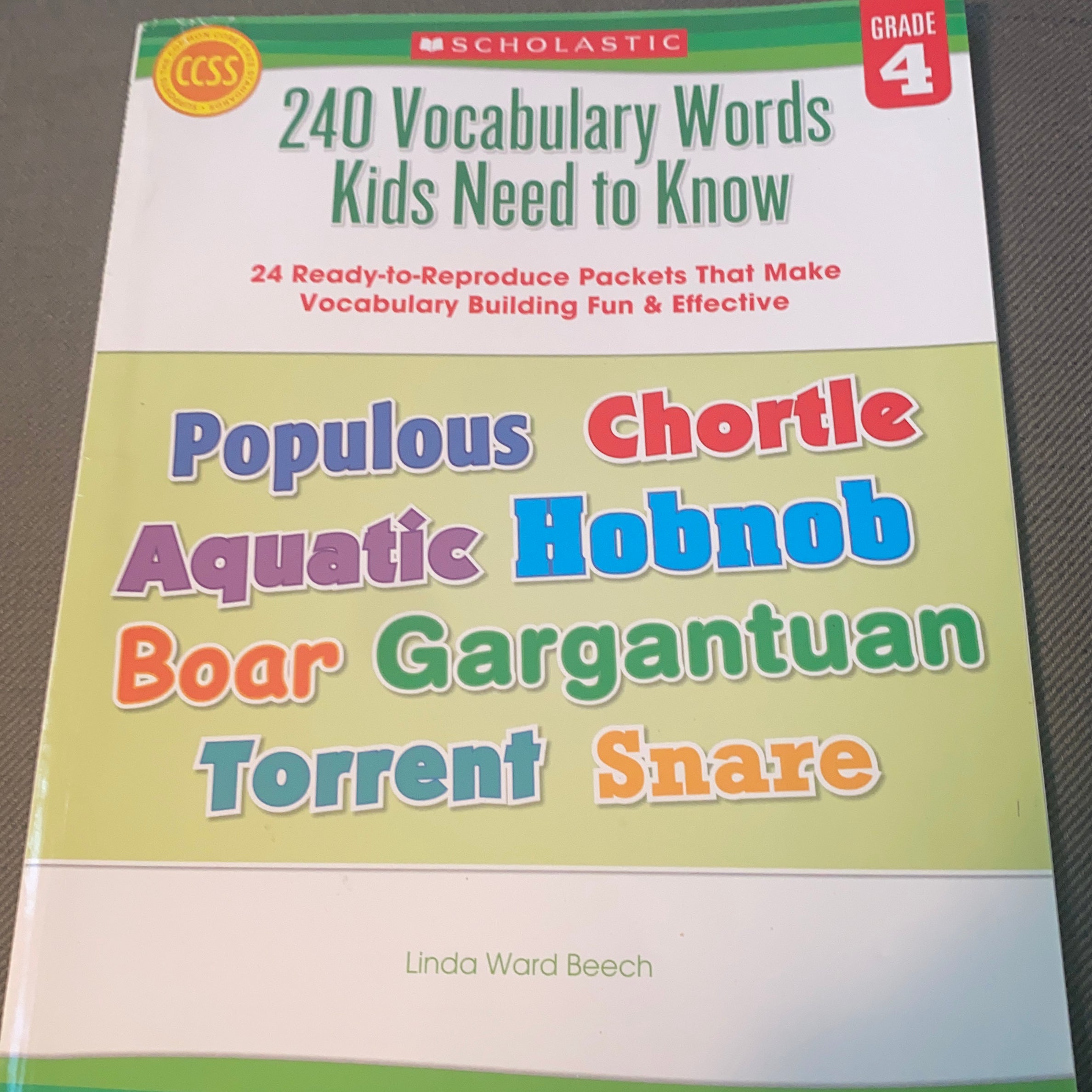 240 Vocabulary Words Kids Need To Know By Linda Beech | Pangobooks