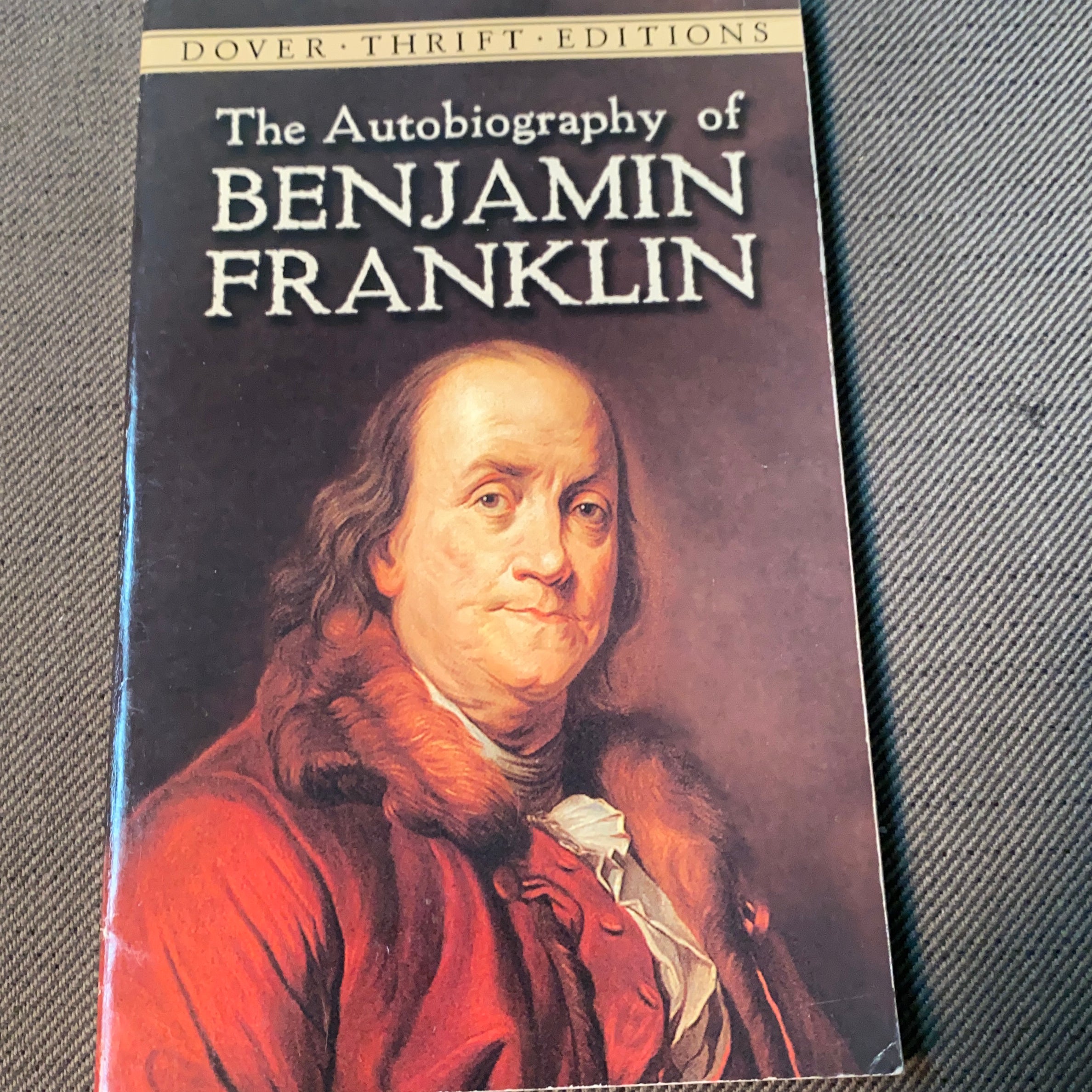 The Autobiography of Benjamin Franklin book cover